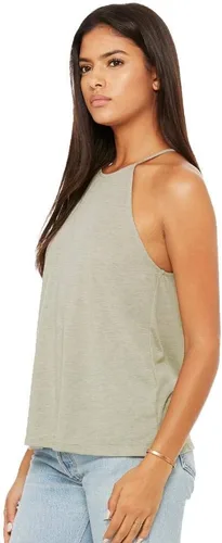 Vista 3 de Bella + Canvas - Camiseta de tirantes para mujer Flowy con cuello alto - 8809