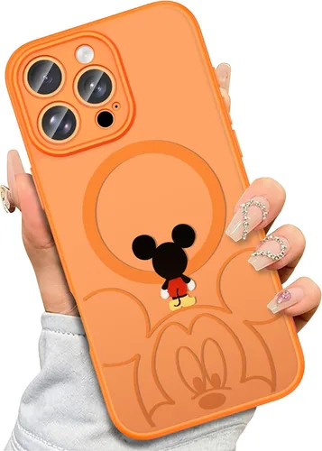 Vista 12 de Funda para iPhone 16 Pro Max [Compatible con MagSafe], diseño bonito, magnético, negro translúcido, mate, con borde de TPU suave y parte trasera