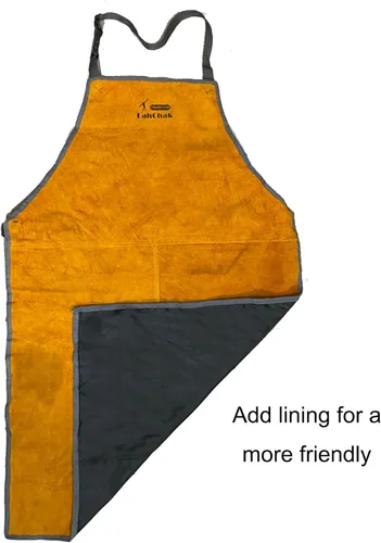 Vista 6 de Leather Work Shop Apron, Buckle straps, Heat & Flame Resistant Heavy Duty Welding Apron
