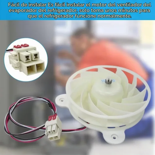 Vista 6 de DA31-00287B / ARES2120RA - Motor de ventilador evaporador blanco para refrigerador Samsung
