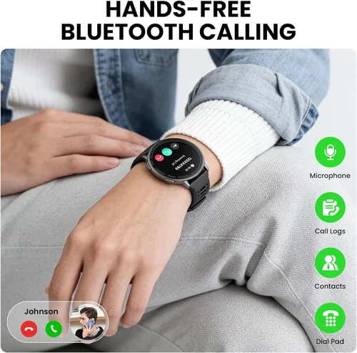 Vista 4 de Relojes inteligentes para hombres y mujeres GPS, reloj inteligente con pantalla AMOLED de 1.43 pulgadas, brújula de relojes inteligentes, compatible