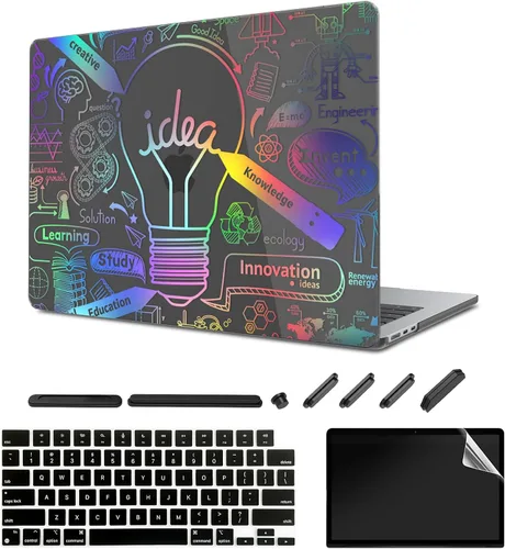 Vista 11 de Funda para MacBook Air de 15.3 pulgadas (modelo de lanzamiento 2023: chip A2941 M2), funda protectora, cubierta de teclado y protector de pantalla.