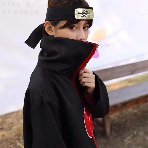 Vista 7 de Kicpot Disfraz unisex de capa de anime, 8 piezas, uniforme de Halloween con diadema y anillo