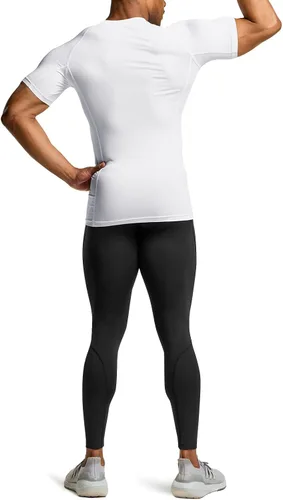 Vista 7 de TSLA - Paquetes de 1 o 3 camisetas de compresión para hombre, FPU 50+, de secado rápido, de manga corta, camiseta de entrenamiento atlético