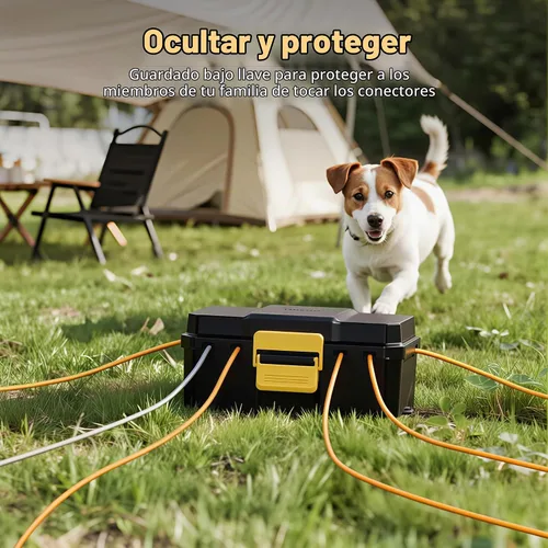 Vista 3 de Diivoo - Cubiertas para cables de extensión para exteriores, caja eléctrica impermeable