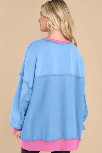 Vista 78 de AlvaQ - Sudadera de gran tamaño para mujer, informal, de manga larga, con botones y cuello Henley, tipo túnica