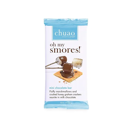 Vista 2 de Chuao Chocolatier Oh My S'mores - Mini barras de chocolate con leche, galletas Graham gourmet de malvavisco sin conservantes, para cestas de regalo