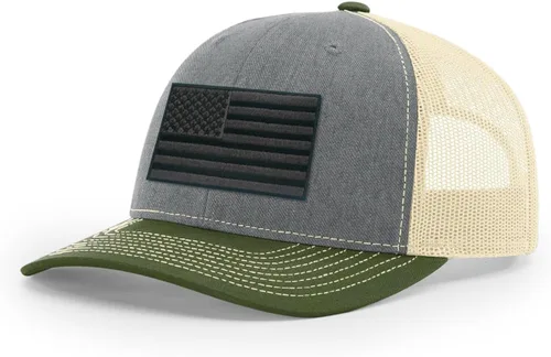 Vista 257 de Joe's USA Richardson 112 - Gorras de camionero con parche gráfico personalizado - Gorras estructuradas de cinco y seis paneles Richardson Premium