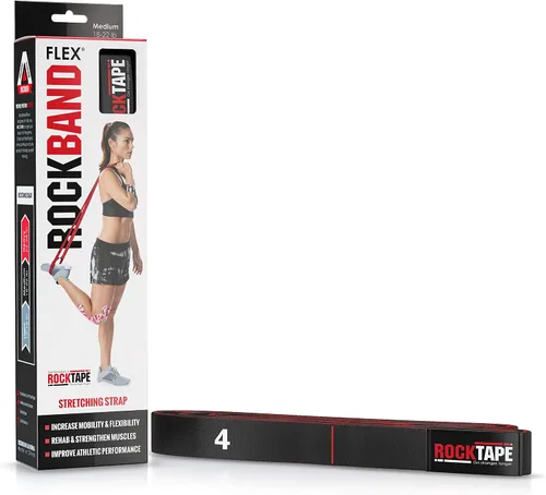 Vista 4 de RockTape RockBand Flex Bandas de resistencia ultra duraderas con asas y bucles