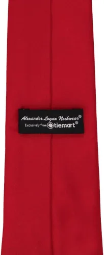 Vista 107 de tiemart Corbata de color sólido para hombre Longitud estándar
