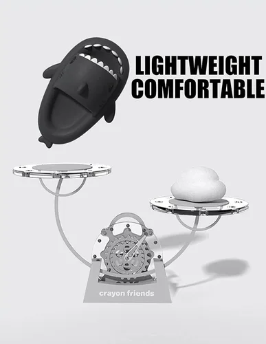 Vista 7 de Shark Slides Non-Slip Cloud Pillow Slippers for Women Men, Adult Unisex Cute Elmo Summer Beach Kids Sandals Shoes