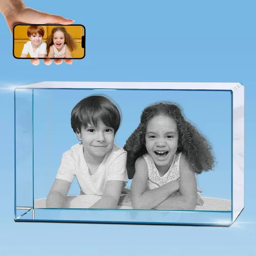 Vista 13 de HAN'S LASER Foto de cristal 3D, regalo personalizado con tu propia foto, regalo único para el día de la madre, regalo de cumpleaños para mujeres
