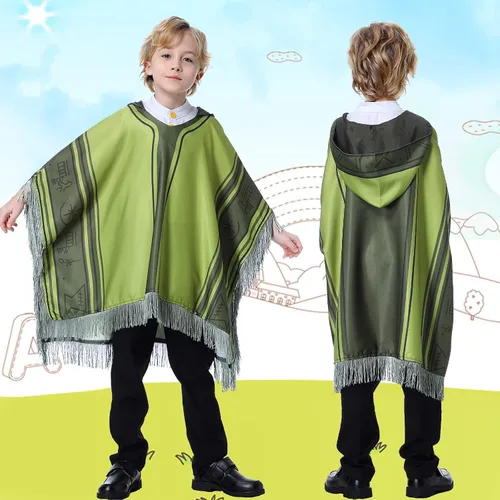 Vista 4 de Disfraz de Camil Bruno para cosplay capa de capa uniforme para niños Halloween