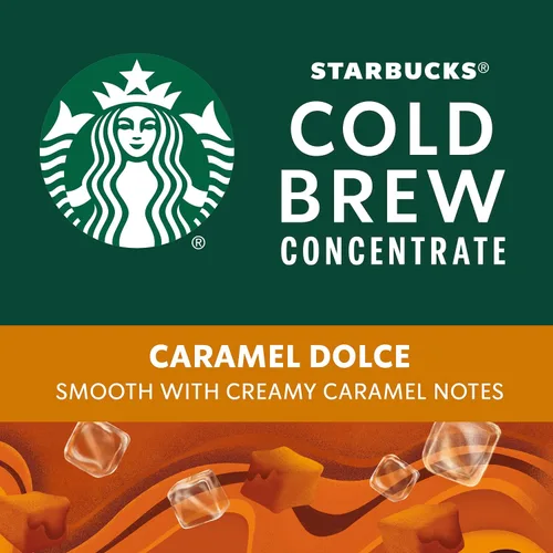 Vista 4 de Starbucks Cold Brew Concentrado de café, café helado con sabor a caramelo Dolce, 32 onzas líquidas