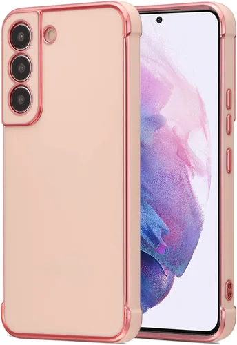 Vista 16 de RALEAVO para Samsung Galaxy S21 5G Funda de teléfono con borde chapado de lujo, cubierta delgada ligera brillante con brillo, cubierta protectora