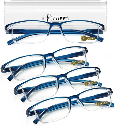 Vista 18 de LUFF 6 piezas Gafas de Lectura Anti-Rayos Azules Portátiles Ultra-Ligeras (0.00X)