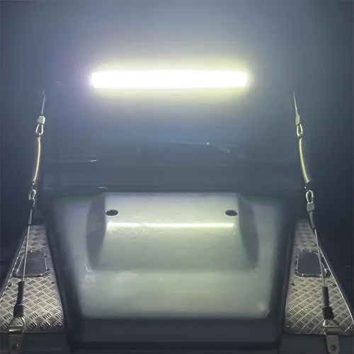 Vista 5 de MOHERO RC LED barra de luz de techo de la correa eslabonada de la lámpara de techo para 1/10 TRX4 Defender RC Car Upgrade Parts