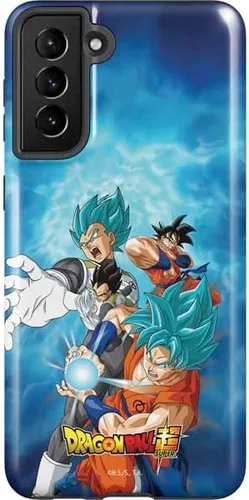 Vista 6 de Skinit Funda para teléfono Pro compatible con Galaxy S21 Plus 5G, diseño oficial de Dragon Ball Super Goku
