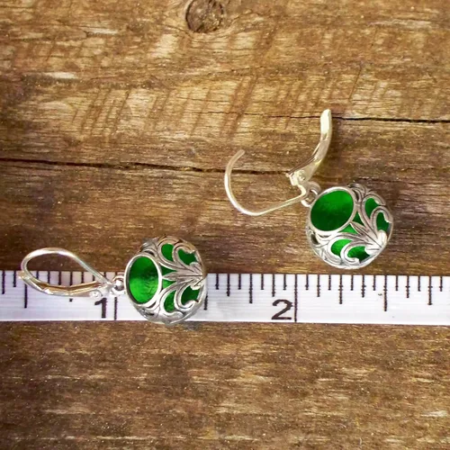 Vista 66 de Bottled Up Designs Aretes de encaje vintage hechos a mano, plata esterlina, ecológicos, fabricados en Estados Unidos, regalos de cumpleaños, día