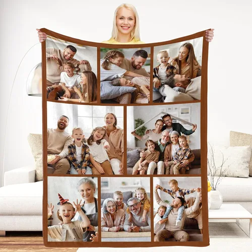 Vista 23 de Regalos de Beat Mom Ever, mantas personalizadas con fotos, mantas personalizadas con imagen para mamá de hija, hijo, a mi mamá, amante o esposa