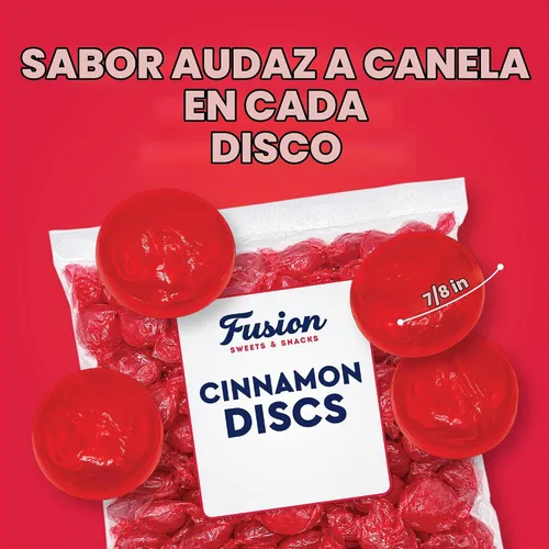 Vista 4 de Caramelos duros de canela envueltos individualmente, a granel 1 libra, sin