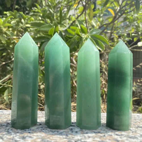 Vista 18 de Torre de amazonita natural, varita de punta de obelisco de cristal curativo y piedras, muestra mineral para meditación y decoración del hogar, 3-3.5
