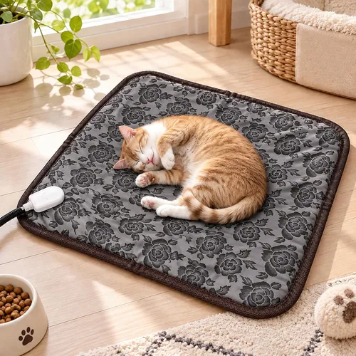 Vista 9 de Electric Dog Heating Blanket, Heating Pad for Cat, Pet with Anti-Bite Tube