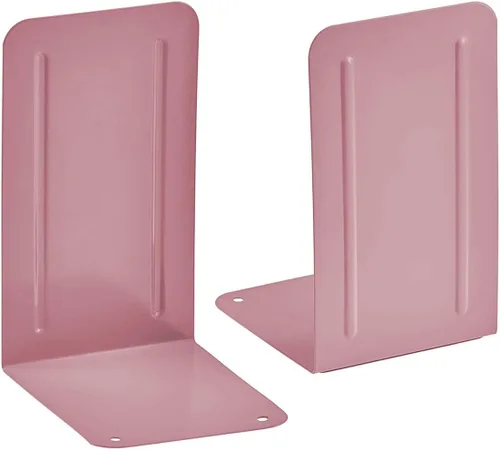 Vista 11 de Acrimet Sujetalibros para estantes, soporte antideslizante para libros, tapón resistente para libros, almacenamiento de extremos de libros de metal