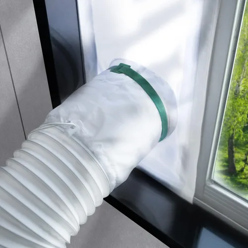 Vista 8 de LOVIGA Kit de ventilación portátil para puerta corrediza de CA, 100% Puerta corredera de 25x232cm