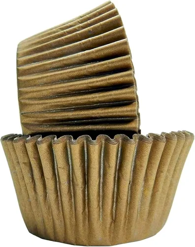 Vista 21 de Regency Wraps Vasos para hornear de grado profesional a prueba de grasa, paquete de 40 unidades, forros estándar, guingam negro, para cupcakes Negro