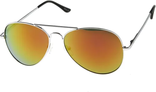 Vista 2 de zeroUV - Gafas de sol de aviador con espejo espejo completo y lente de espejo