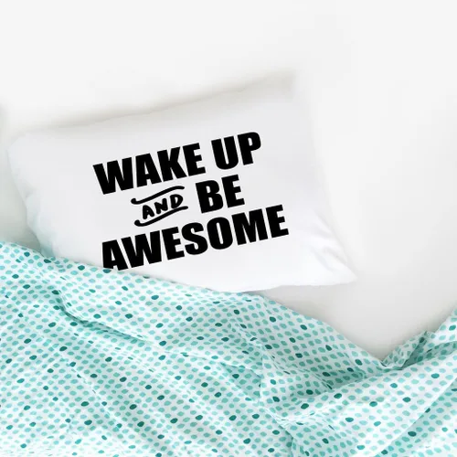 Vista 3 de Oh, Susannah Wake up and Be Awesome Bold - Funda de almohada (1 funda de almohada estándar / Queen de 20 x 30 pulgadas)