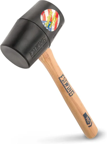 Vista 5 de Estwing DH-12 - Mazo de goma Deadhead de 12 onzas, mango de madera, color negro