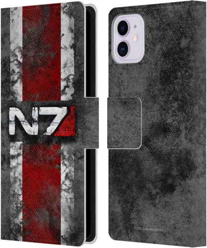 Vista 30 de Head Case Designs Funda de piel con licencia oficial de EA Bioware Mass Effect Cerberus Logo Graphics tipo cartera compatible con Apple iPhone 11