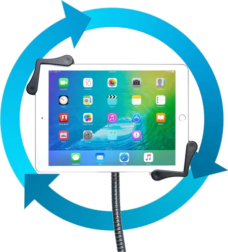 Vista 5 de Soporte de Piso con Cuello de Ganso – Cuello de Ganso Compacto y Ajustable de CTA con Ruedas Giratorias para iPad 7ª/8ª/9ª Generación 10.2", iPad