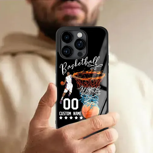 Vista 7 de Fundas de teléfono de baloncesto personalizadas para iPhone 8 11 12 13 14 15 16 17 Pro Max Plus Mini para Samsung A03 A13 A14 A15 A51 A52 A53 A54