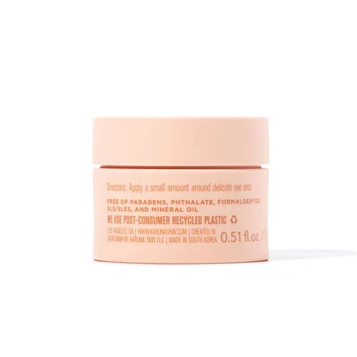 Vista 2 de Karuna - Crema de ojos Wake Up con cereza de café y tres péptidos, crema de ojos con cafeína, abrillantador debajo de los ojos, suero