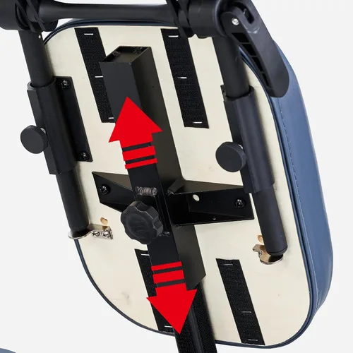 Vista 7 de Master Massage - Silla de masaje portátil profesional ligera plegable de aluminio ajustable con funda de transporte con ruedas, aluminio, azul