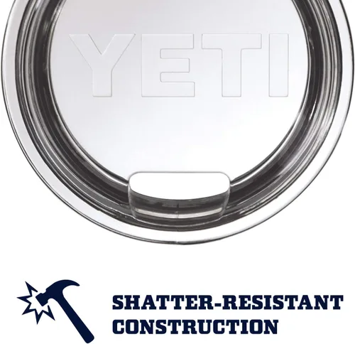 Vista 5 de Taza YETI Rambler de 14 onzas, de acero inoxidable, con aislamiento al vacío y tapa estándar Rojo ladrillo
