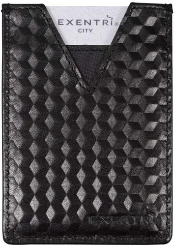 Vista 3 de EXENTRI WALLET - Ciudad, Negro (Black Cube), Pequeña, Minimalista