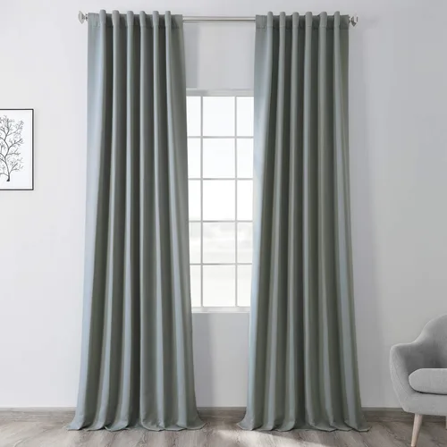Vista 28 de HPD Half Price Drapes BOCH-171113-84, cortinas sólidas para oscurecer habitación (1 panel), 50 x 84 pulgadas, color beige alabastro