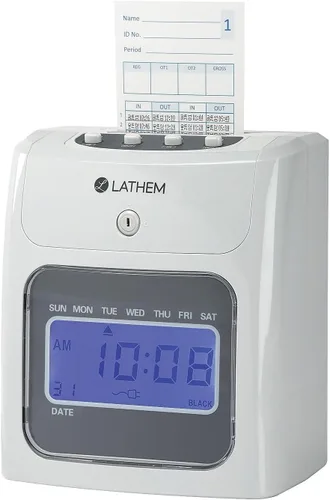 Vista 2 de Lathem Paquete de reloj electrónico de alimentación superior (400EKIT)