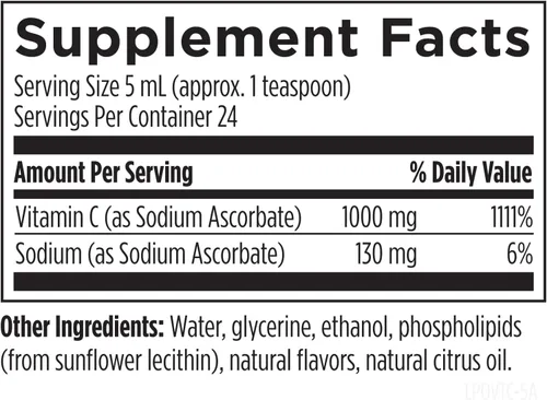 Vista 3 de Designs for Health Líquido de vitamina C liposomal, suplemento de vitamina C de 1000 mg, liposomas (de lecitina de girasol) para una absorción