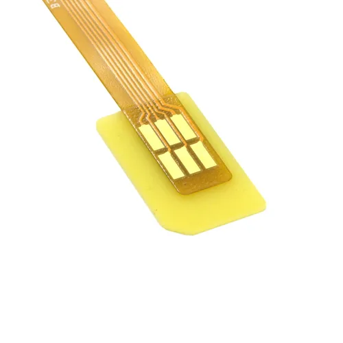 Vista 6 de cablecc GSM CDMA estándar UIM SIM Card Kit macho a hembra extensión suave plana FPC cable extensor 3.9 in