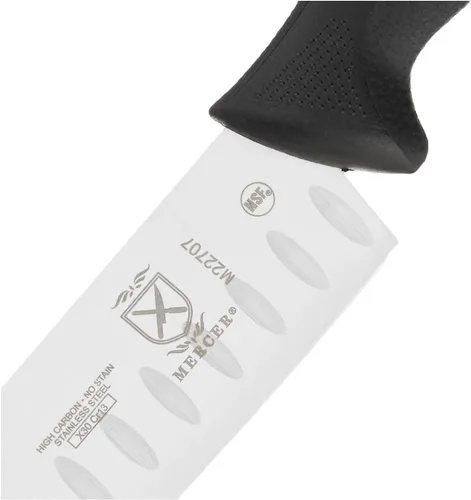 Vista 5 de Mercer Culinary Millennia - Juego de 5 tableros magnéticos con asas negras, acacia, 16 x 8 x 18 pulgadas
