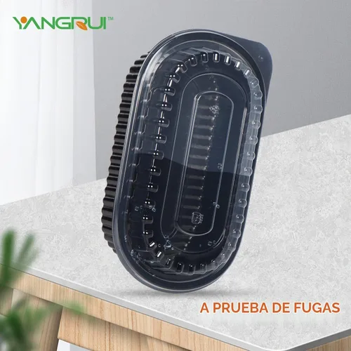 Vista 5 de YANGRUI Envases para llevar, paquete de 45 unidades con envoltorio retráctil de 26 oz, envases reutilizables para preparar comidas lavables a