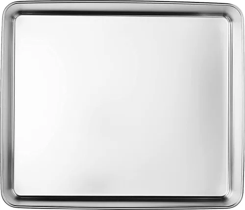Vista 2 de YBM HOME Molde para pasteles cubierto de acero inoxidable, plata (pequeño)