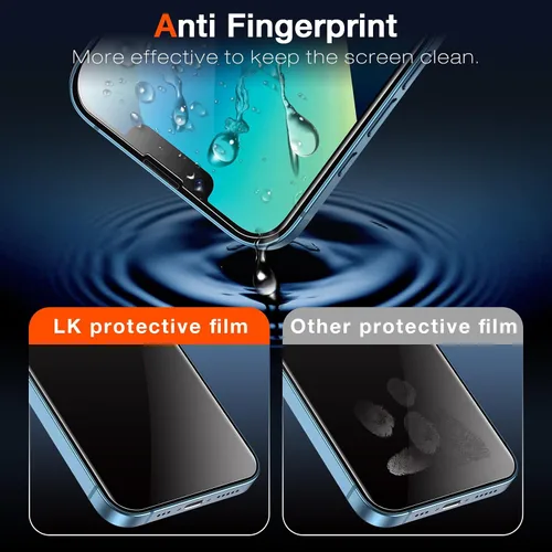 Vista 6 de LK Screen Protector for iPhone 13/13 Pro, for iPhone 14/16e for Tempered Glass, 9H Hardness, Shockproof, Scratch-Resistant, Tempered Glass, 0.33 mm
