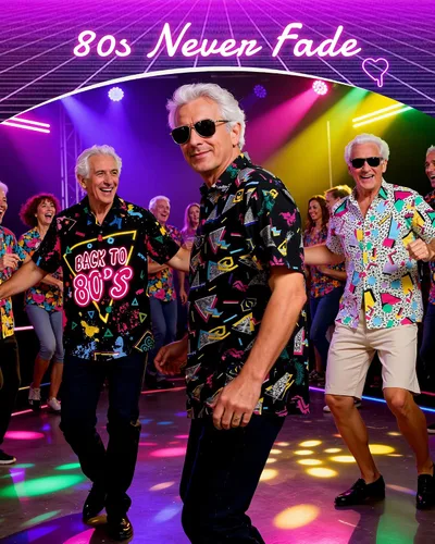 Vista 6 de Zando Traje de los años 90 y 80 para hombre, divertida camisa hawaiana retro de manga corta con botones para discoteca, fiesta temática y playa