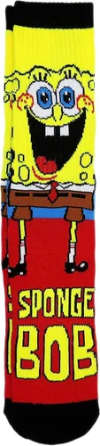 Vista 2 de Hyp Calcetines casuales de Bob Esponja 2 pares de calcetines talla de zapato 6-12, Amarillo